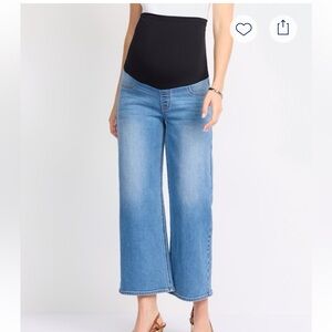 Just USA Wide-Leg Maternity Jeans